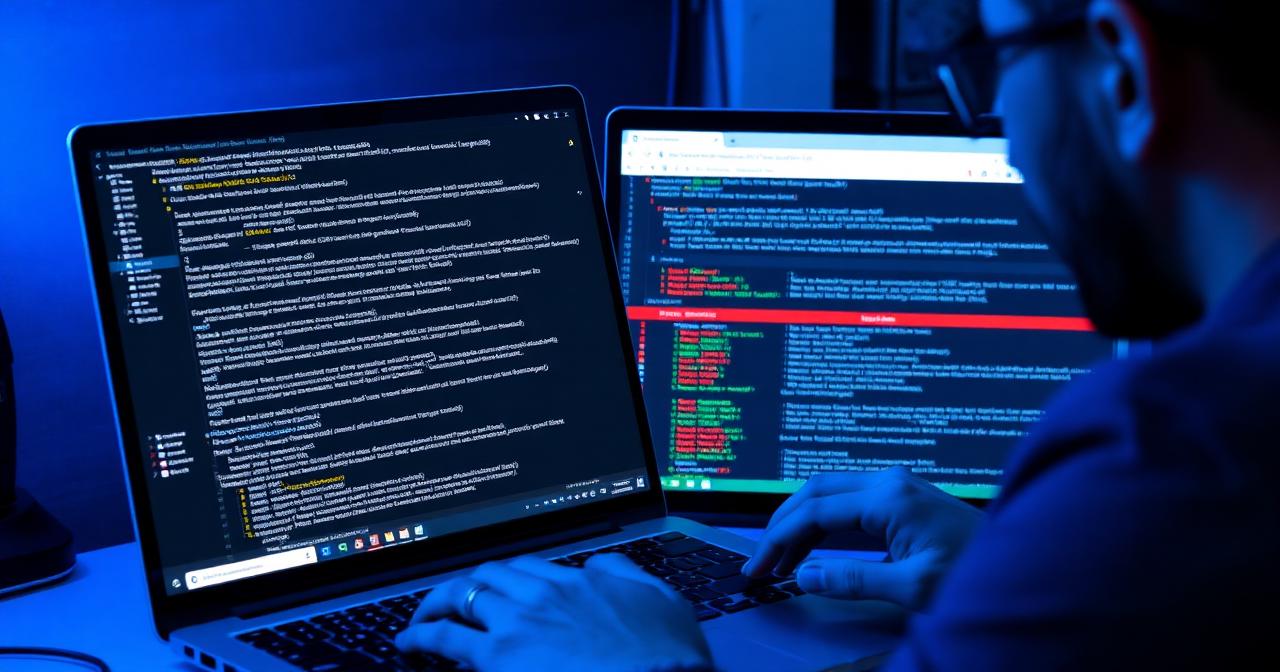 Sviluppatore analizza log di errore e bug su un eCommerce PrestaShop